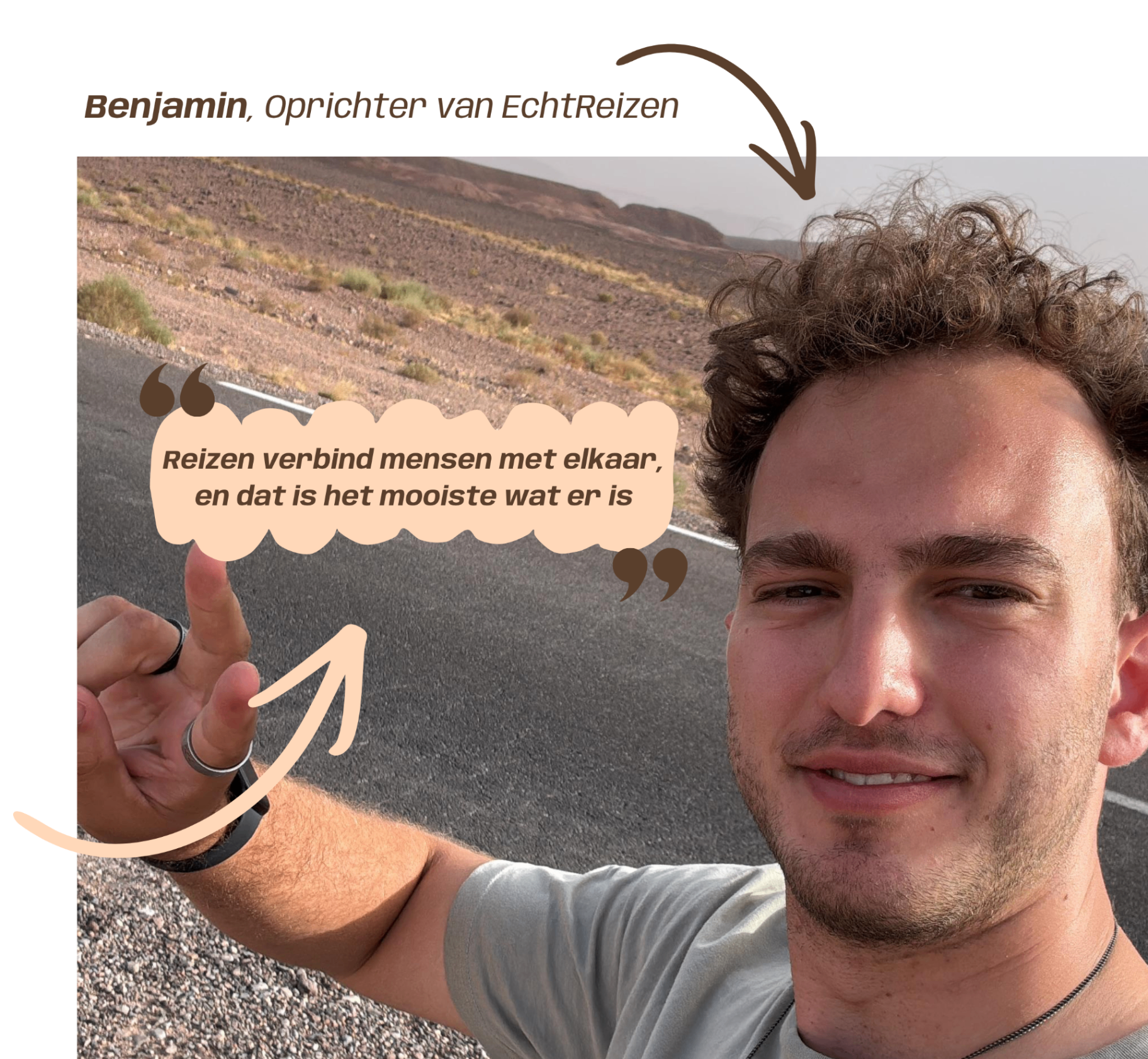 Benjamin, oprichter van EchtReizen